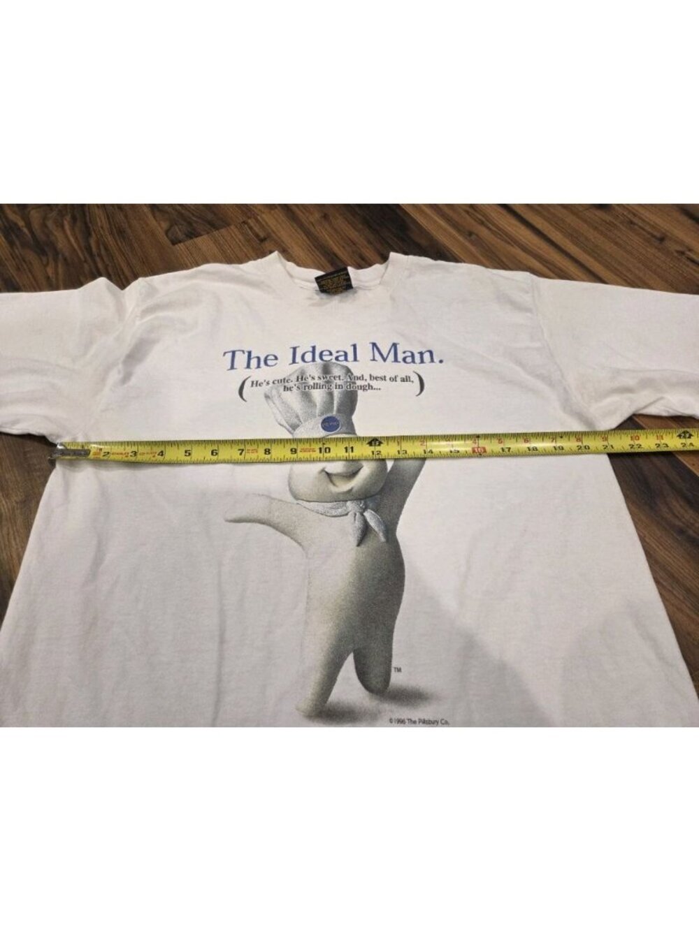 ​VTG 90s Pillsbury Doughboy T-Shirt XL Mix Stitch Made in USA Ideal Man - Picture 7 of 10